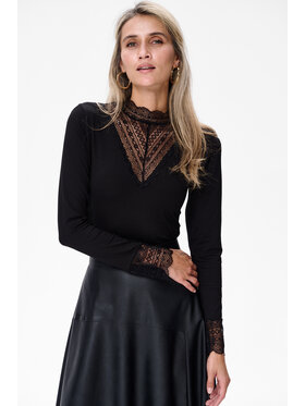 blue shadow blue shadow Bluzka Oyana Czarny Regular Fit