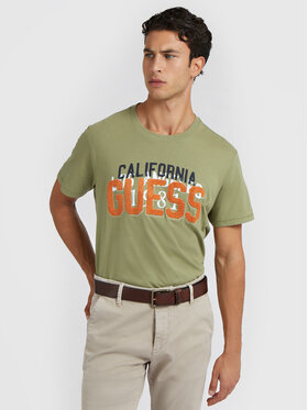 Guess Guess T-Shirt M2BI38 K8FQ4 Zielony Regular Fit