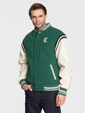 Karl Kani Karl Kani Kurtka bomber College 6085175 Zielony Relaxed Fit