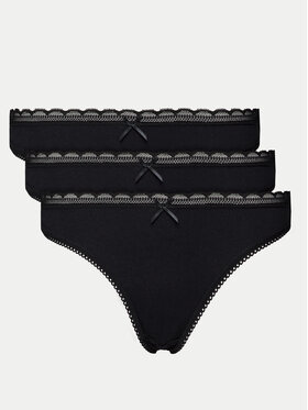 Dorina Dorina Set 3 perechi de chiloți de damă clasici D000891CO006 Negru