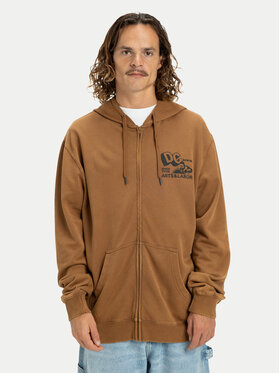 DC Shoes DC Shoes Majica dugih rukava Parts Dep EDYSF03257 Smeđa Regular Fit