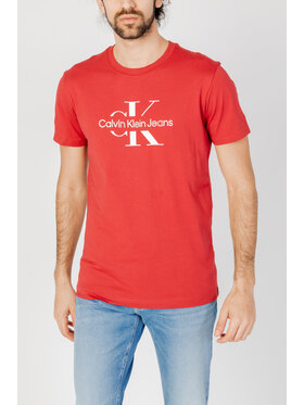 Calvin Klein Jeans Calvin Klein Jeans T-shirt DISRUPTED OUTLINE Rosso Shirt Fit