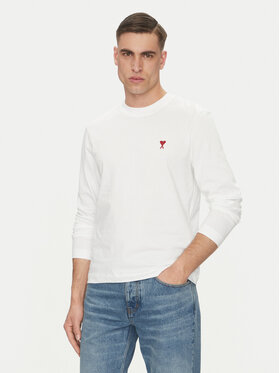 AMI PARIS AMI PARIS Longsleeve BFUTS235.724 Білий Regular Fit