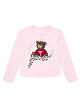 Guess Guess Bluzka J4BI10 I3Z14 Różowy Regular Fit