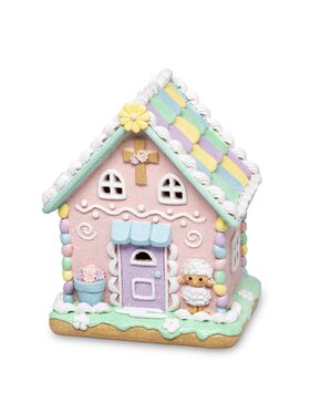 MIAhome MIAhome Figurka wielkanocny domek LED PASQUA Kolorowy