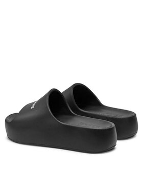 Tommy Jeans Natikače Tjw Chunky Flatform Slide EN0EN02586 Crna