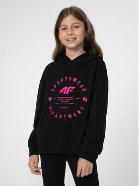 4F 4F Mikina 4FJSS23TSWSF218 Čierna Regular Fit