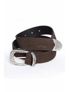 Magda Matyja Magda Matyja Pasek Damski Matyja Leather Belt Brązowy