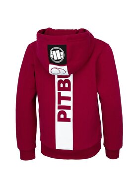 PITBULL PITBULL Bluza Hilltop Junior Bordowy Regular Fit