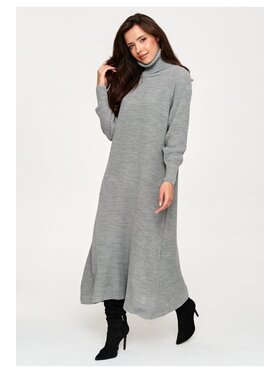 Makadamia Makadamia Sweter S181 Szary Loose Fit