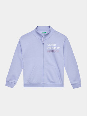 United Colors Of Benetton United Colors Of Benetton Bluza 3J68C502F Fioletowy Regular Fit