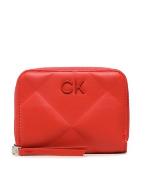 Calvin Klein Calvin Klein Veľká dámska peňaženka Re-Lock Quilt Za Wallet Md K60K610785 Červená