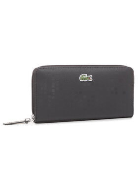Lacoste Lacoste Veľká dámska peňaženka L Zip Wallet NF2900PO Čierna