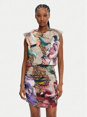 Just Cavalli Just Cavalli Rochie cocktail 78PAOE01 Colorat Slim Fit