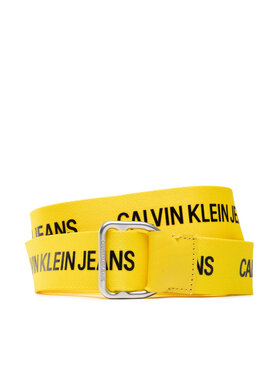 Calvin Klein Jeans Calvin Klein Jeans Pánsky opasok Slider Webbing Belt 38mm K50K507064 Žltá