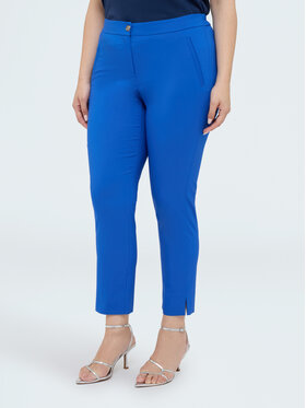 Fiorella Rubino Fiorella Rubino Pantaloni di tessuto P031L102412N024 Turchese Regular Fit