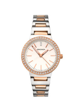 Sekonda Sekonda Zegarek SEK.40078 Różowe złoto