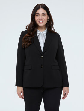 Fiorella Rubino Fiorella Rubino Marynarka Q012T000250N033 Czarny A-Line Fit