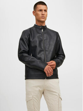 Jack&Jones Jack&Jones Jacke aus Kunstleder Rocky 12223141 Schwarz Regular Fit