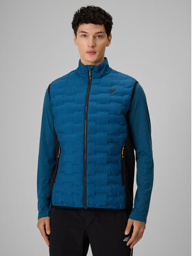 4F 4F Kamizelka TREKKING Niebieski Regular Fit
