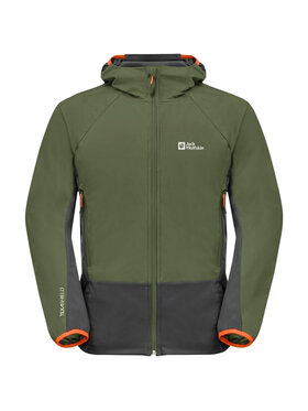 Jack Wolfskin Jack Wolfskin Kurtka przejściowa Eagle Peak II Jkt M Zielony Regular Fit