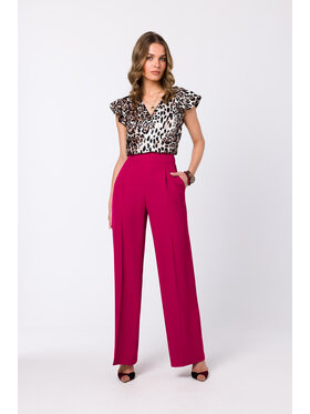 Stylove Stylove Bluzka S344 Beżowy Regular Fit