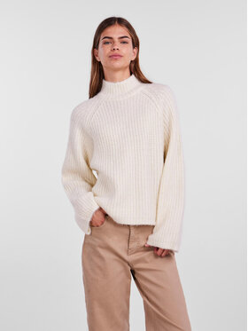 Pieces Pieces Поло 17128212 Екрю Regular Fit