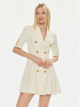 Babylon Babylon Coctailkleid S00852 Écru Regular Fit