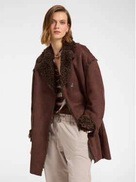 Elena Mirò Elena Mirò Cappotto invernale 8140P100055N032 Marrone Regular Fit