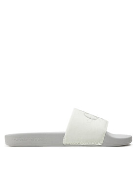 Calvin Klein Jeans Calvin Klein Jeans Şlapi Slide Monogram Co YW0YW00103 Écru