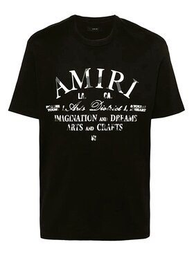 Amiri Amiri T-Shirt AMJYTE1001 Μαύρο Regular Fit