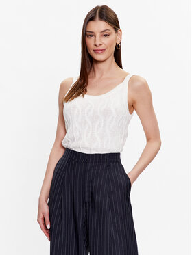 Cream Cream Top Hitta 10611211 Bílá Loose Fit