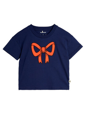 MINI RODINI MINI RODINI T-shirt Bow 2512012860 Blu scuro Regular Fit