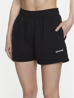 Sprandi Sprandi Αθλητικό σορτς SP3-SKD003 Μαύρο Regular Fit