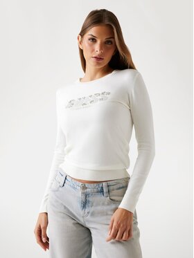 Guess Guess Пуловер 178749 Бял Classic Fit