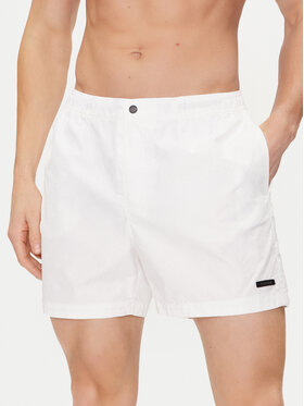 Calvin Klein Swimwear Calvin Klein Swimwear Szorty kąpielowe KM0KM00943 Biały Regular Fit