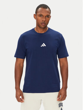 adidas adidas T-Shirt Essentials Small Logo JF1093 Granatowy Regular Fit