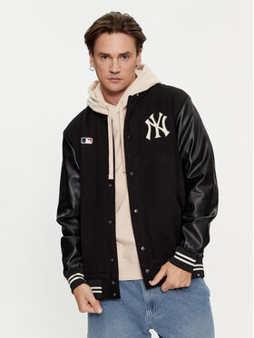47 Brand 47 Brand Kurtka bomber New York Yankees BB017PMDNGU601373JK Czarny Regular Fit