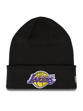 New Era New Era Čepice Essential Cuff Beanie Los Angeles Lakers Hat 60348856 Černá