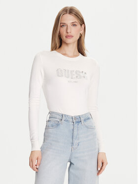 Guess Guess Sweter W5BR40 Z2NQ2 Écru Regular Fit