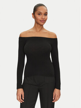 ONLY ONLY Blúz Glamour 15339763 Fekete Slim Fit