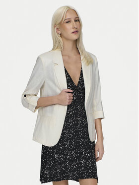 ONLY ONLY Sacou Caro 15312199 Alb Loose Fit