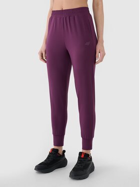 4F 4F Pantaloni da donna 4FRSS25TFTRF0789-50S Viola Regular Fit