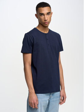 BIG STAR BIG STAR T-Shirt FADDEI_403_150 Granatowy Basic Fit