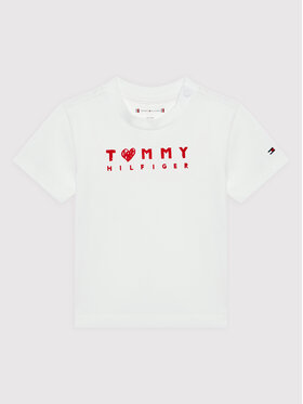 Tommy Hilfiger Tommy Hilfiger T-shirt Valentines Day KN0KN01492 Bijela Regular Fit