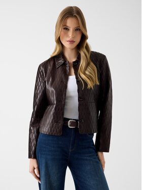 Guess Guess Kurtka przejściowa 183776 Brązowy Classic Fit