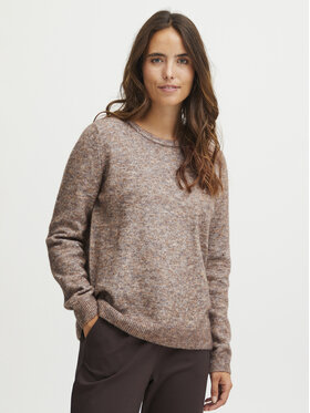 Fransa Fransa Пуловер 20612833 Бежов Regular Fit
