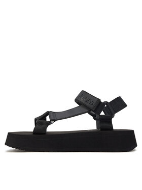 Calvin Klein Jeans Sandale Sandal Velcro Webbing Dc YW0YW01353 Crna