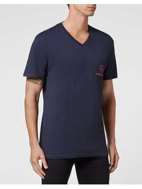 PHILIPP PLEIN PHILIPP PLEIN Tričko 7479 Tmavomodrá Regular Fit