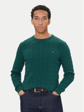 Tommy Hilfiger Tommy Hilfiger Džemper MW0MW33132 Zelena Regular Fit